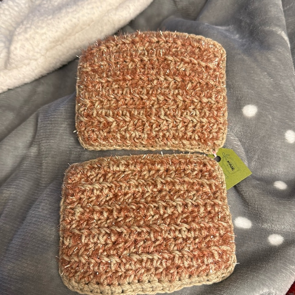 Handmade Crochet scrubbies set of 2